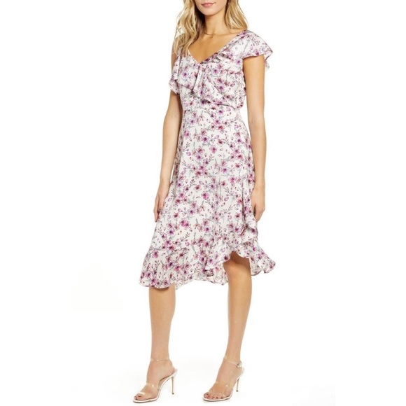 cupcakes & cashmere Dresses & Skirts - NWT Cupcakes & Cashmere White Floral Midi Dress 4